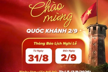 Thông báo nghỉ lễ 02/9/2026